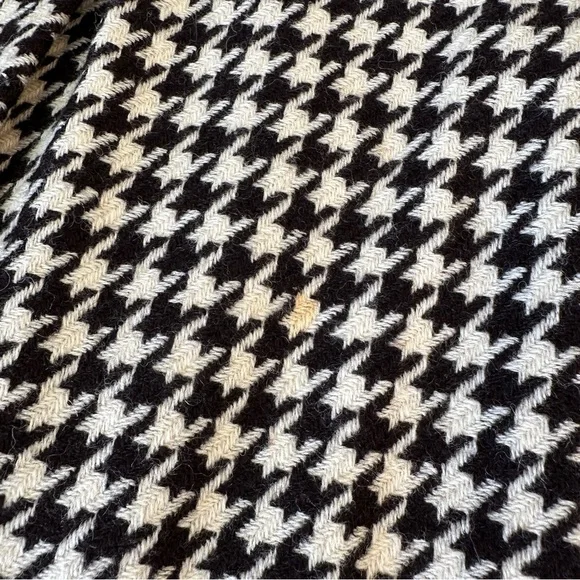 Vineyard Vines by Shep & Ian Sz 0 Empire Waist Houndstooth Mini Dress Wool Silk - Picture 8 of 9